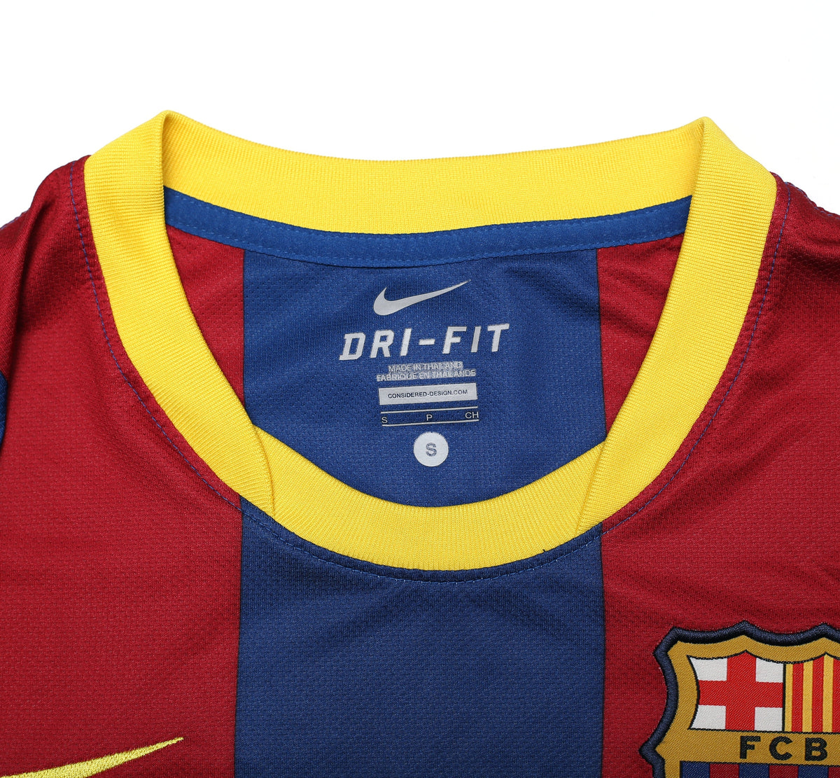 2010/11 MESSI #10 Barcelona Vintage Nike Home Football Shirt Jersey (S)