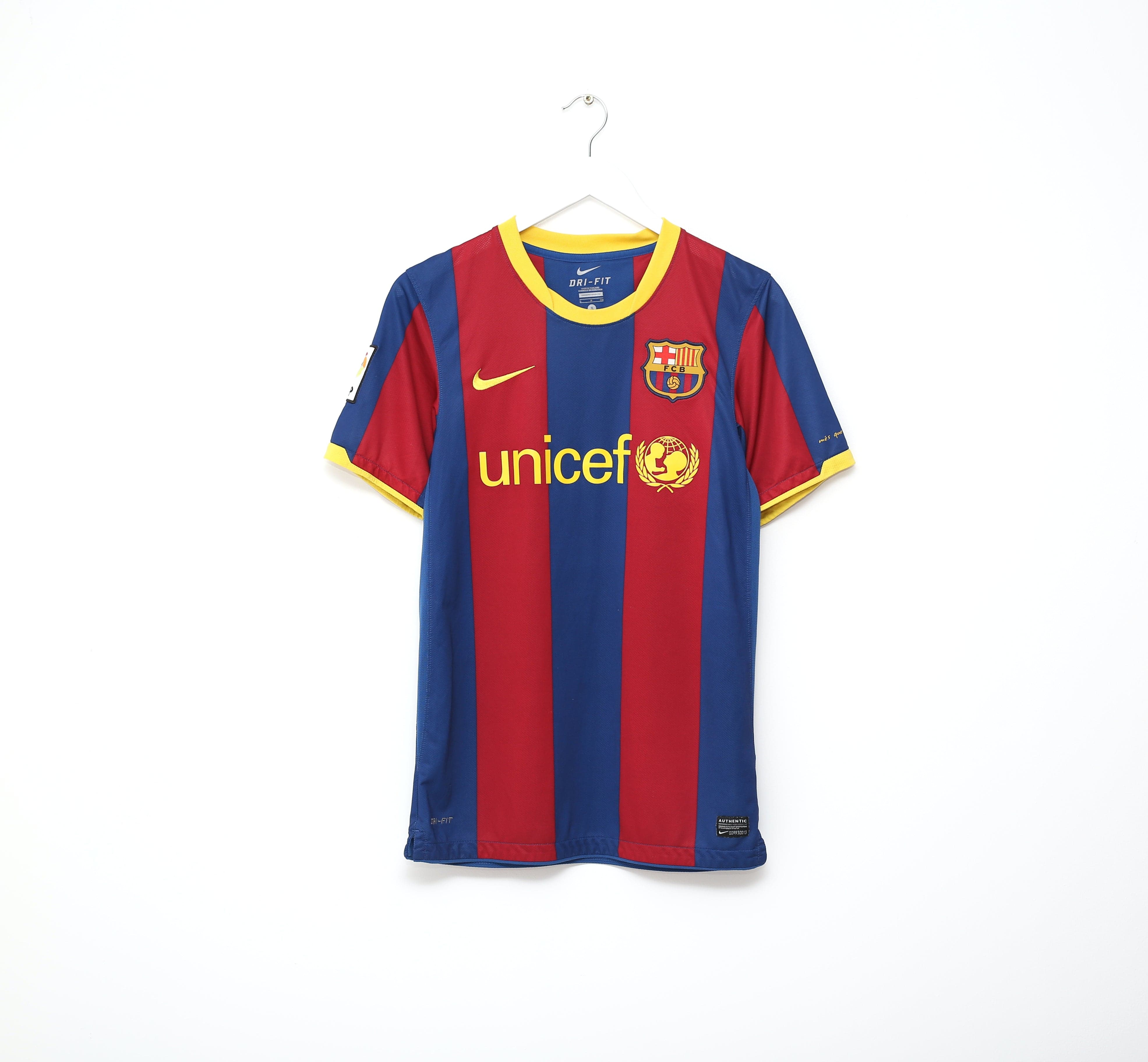 2010/11 MESSI #10 Barcelona Vintage Nike Home Football Shirt Jersey (S