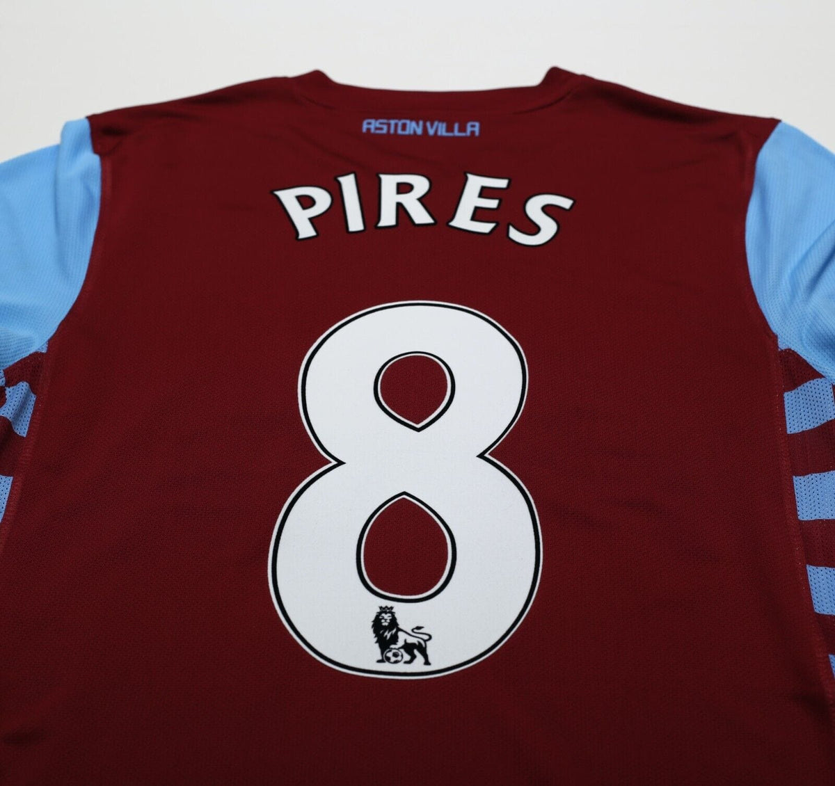 2010/11 PIRES #8 Aston Villa Vintage Nike Home Football Shirt (S)