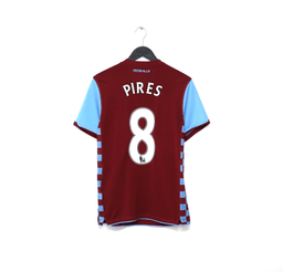 2010/11 PIRES #8 Aston Villa Vintage Nike Home Football Shirt (S)