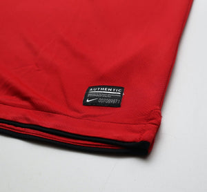 2010/11 SCHOLES #18 Manchester United Vintage Nike Home Football Shirt (M)