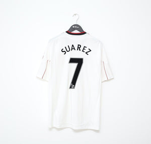2010/11 SUAREZ #7 Liverpool Vintage adidas Away Football Shirt Jersey (XL)