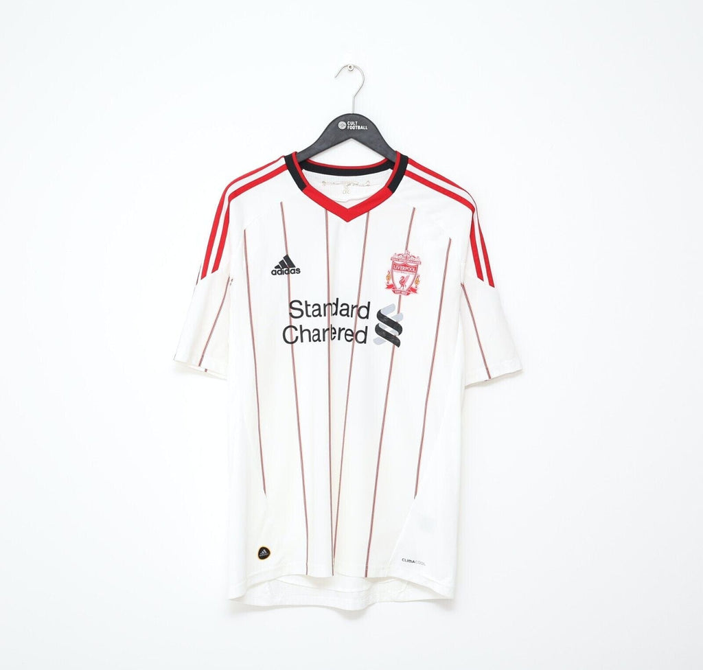 2010/11 SUAREZ #7 Liverpool Vintage adidas Away Football Shirt Jersey (XL)