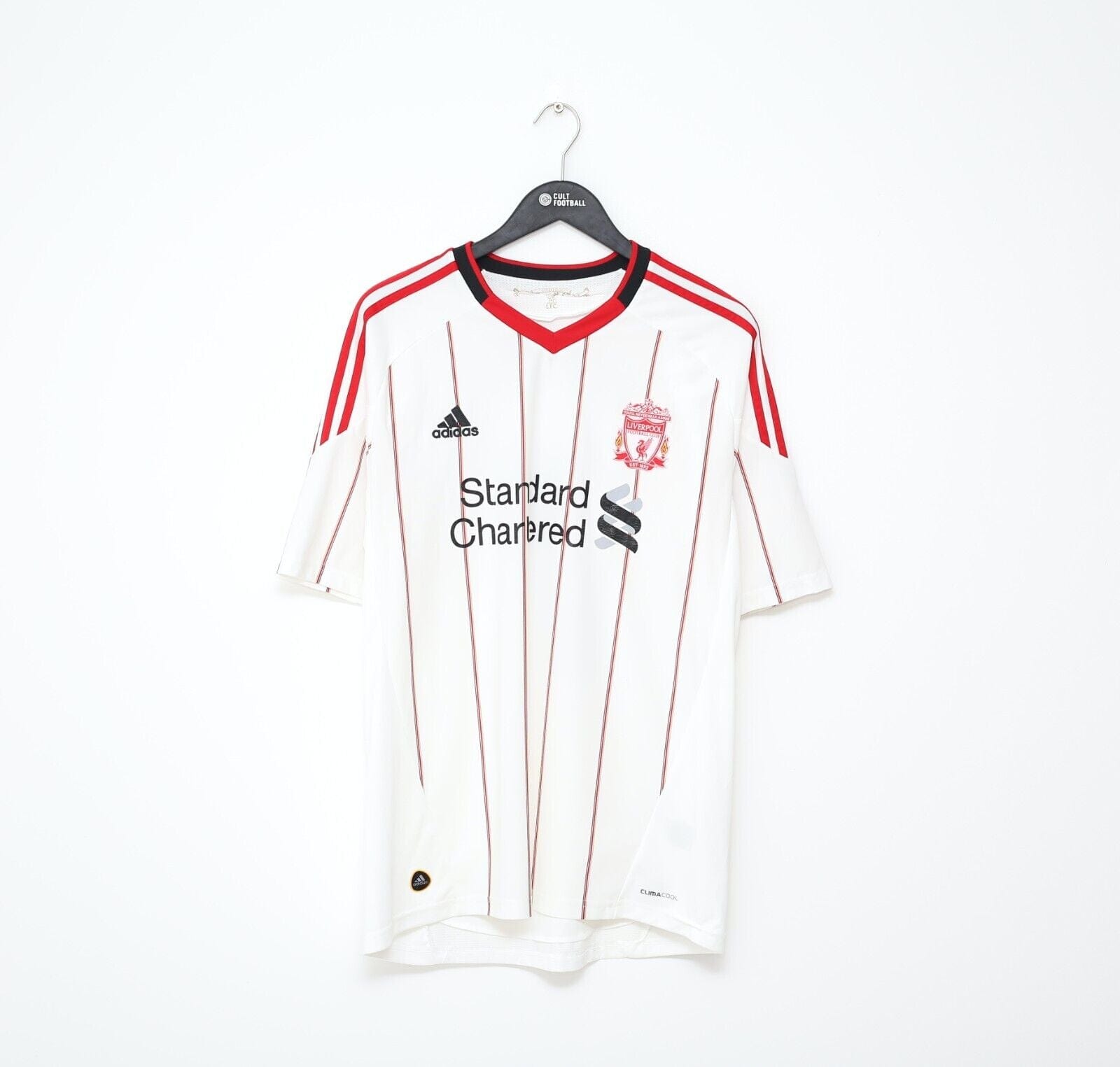 2010/11 SUAREZ #7 Liverpool Vintage adidas Away Football Shirt Jersey (XL)