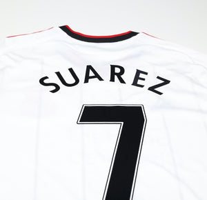 2010/11 SUAREZ #7 Liverpool Vintage adidas Away Football Shirt Jersey (XL)