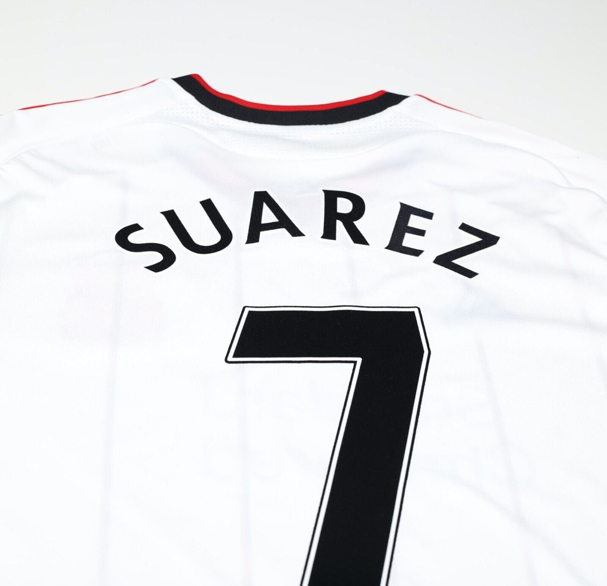 2010/11 SUAREZ #7 Liverpool Vintage adidas Away Football Shirt Jersey (XL)