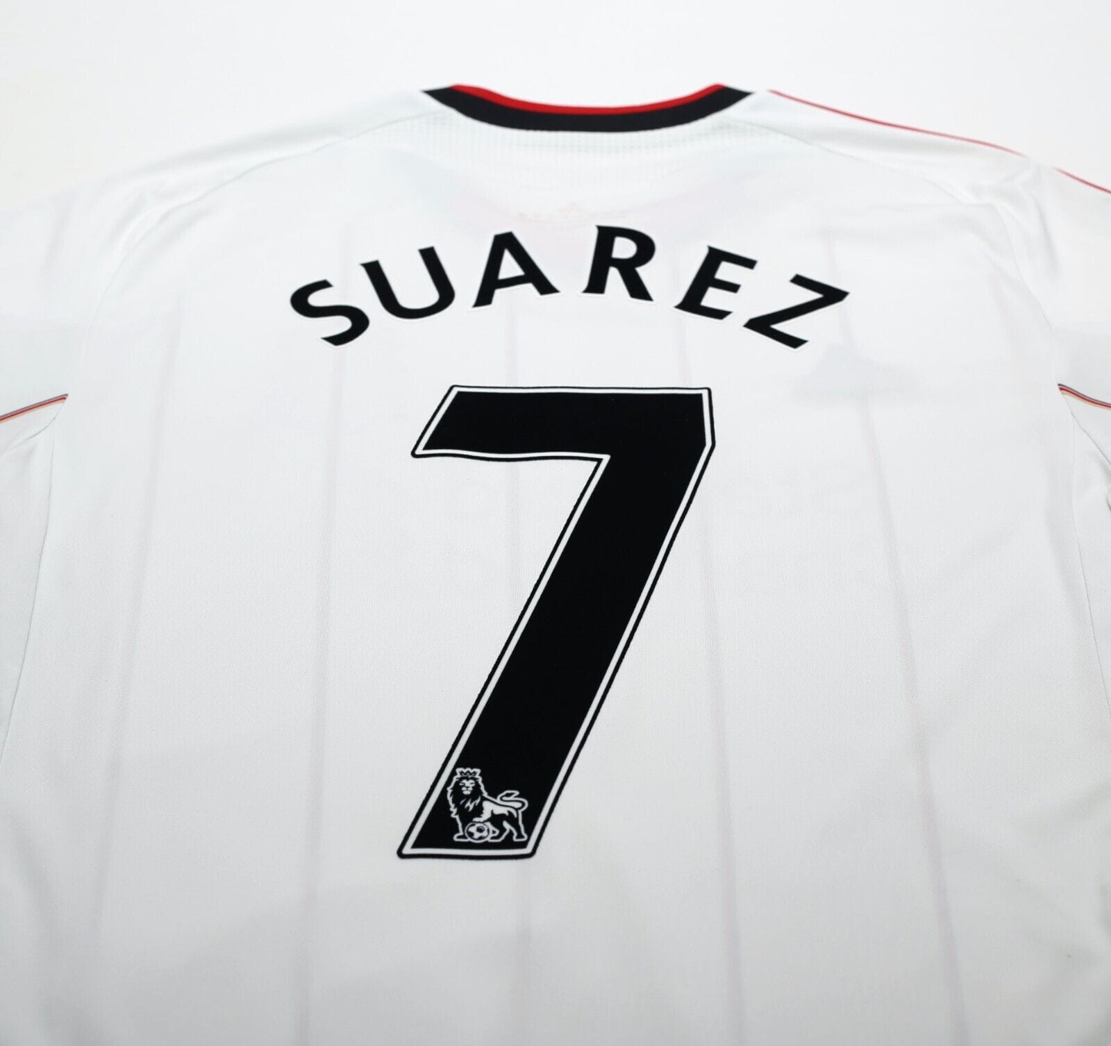 2010/11 SUAREZ #7 Liverpool Vintage adidas Away Football Shirt (M)