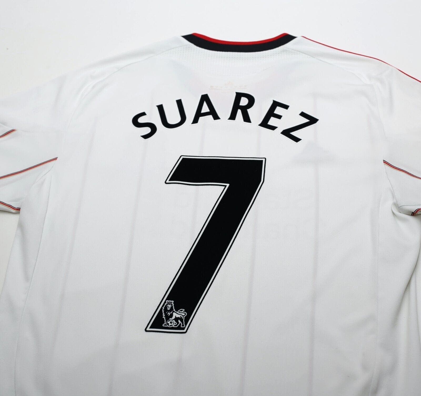 2010/11 SUAREZ #7 Liverpool Vintage adidas Away Football Shirt (M)