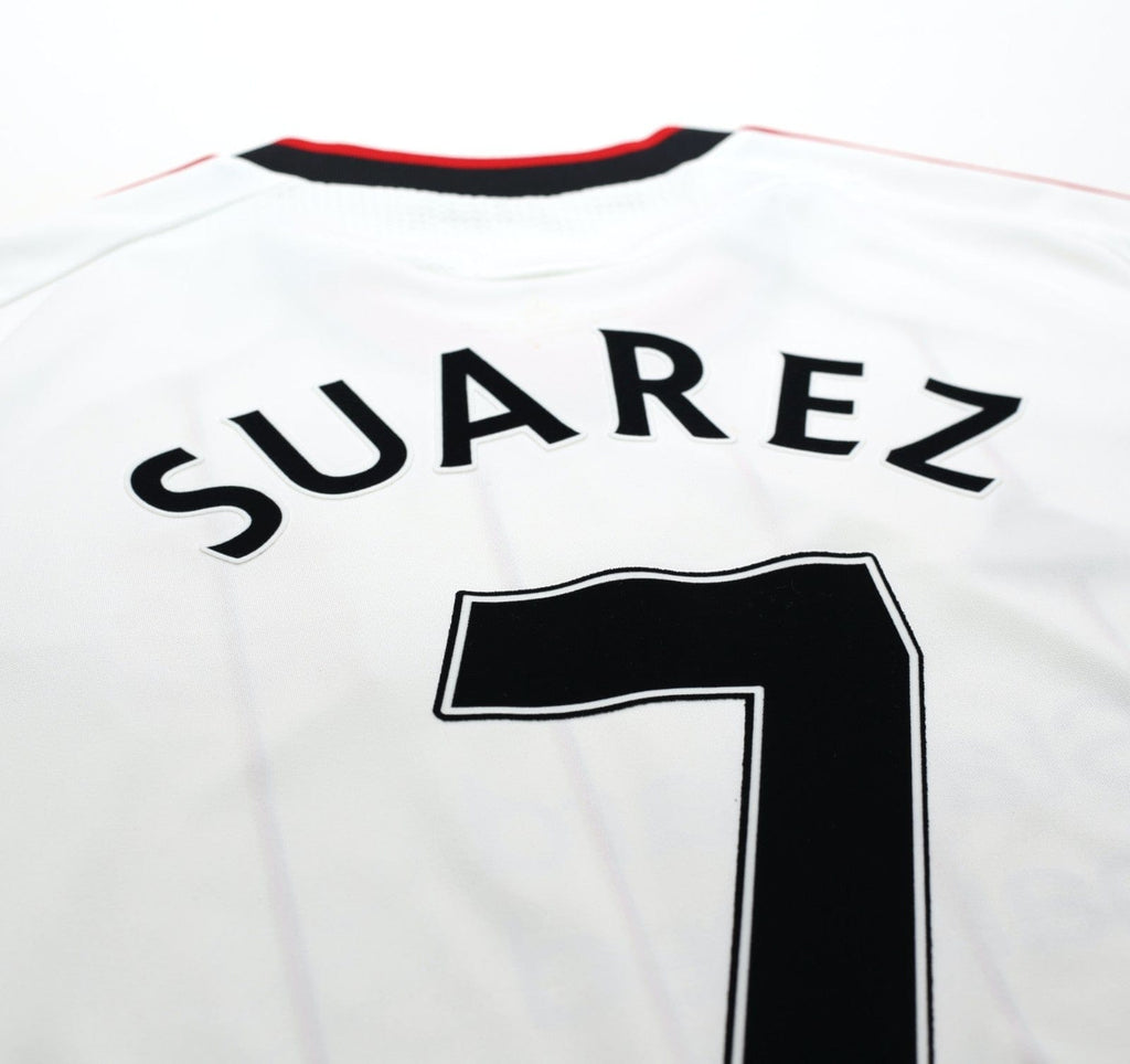 2010/11 SUAREZ #7 Liverpool Vintage adidas Away Football Shirt (M)