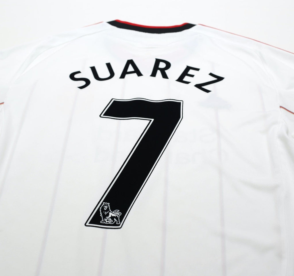 2010/11 SUAREZ #7 Liverpool Vintage adidas Away Football Shirt (M)