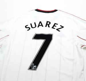 2010/11 SUAREZ #7 Liverpool Vintage adidas Away Football Shirt (M)