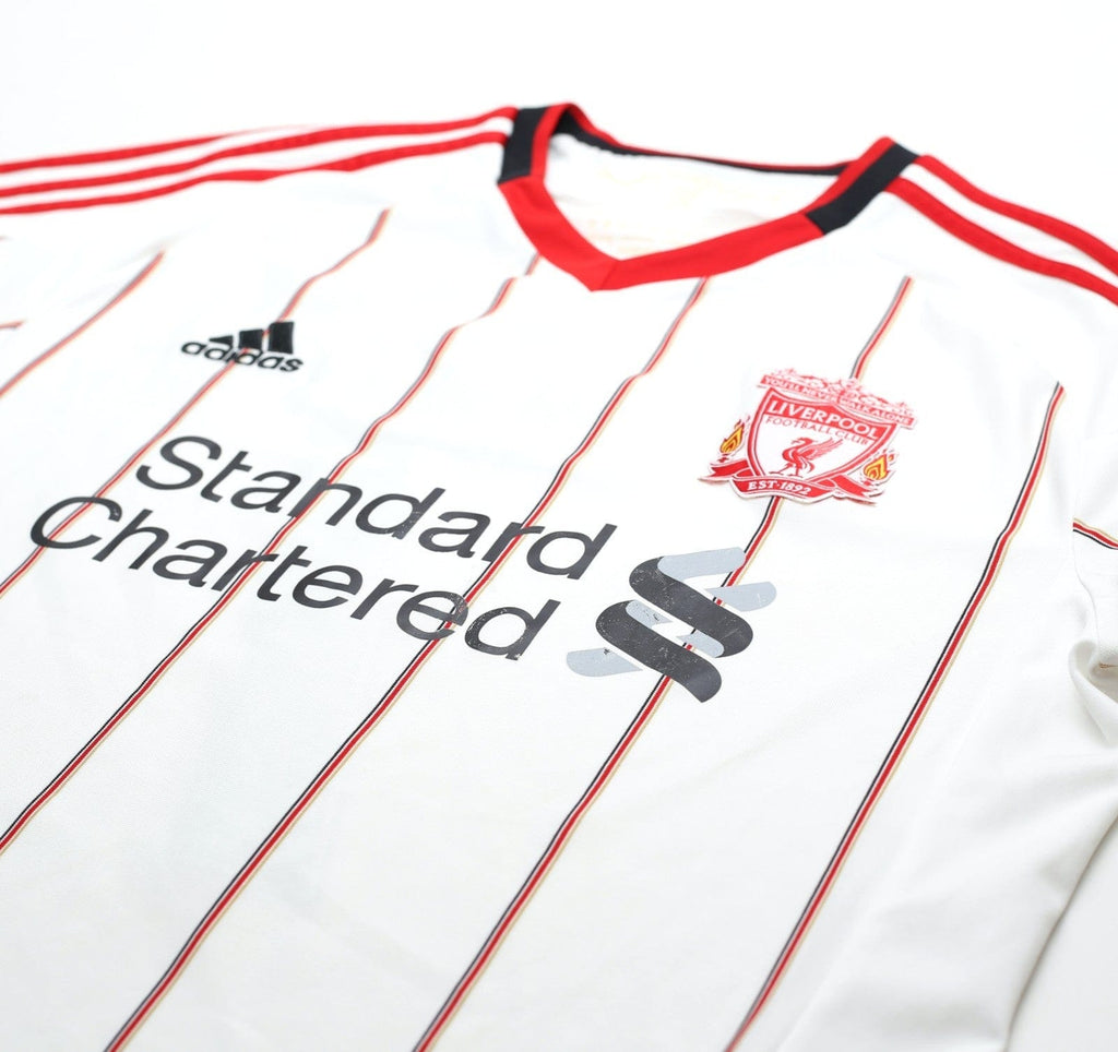 2010/11 SUAREZ #7 Liverpool Vintage adidas Away Football Shirt (M)