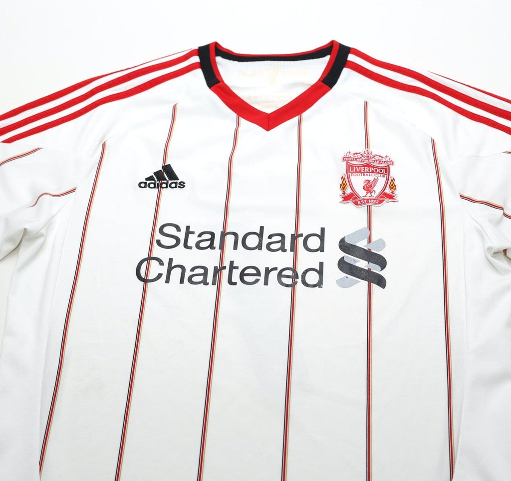 2010/11 SUAREZ #7 Liverpool Vintage adidas Away Football Shirt (M)