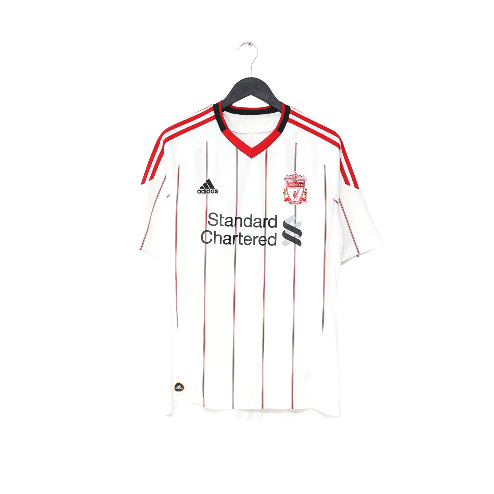 2010/11 SUAREZ #7 Liverpool Vintage adidas Away Football Shirt (M)