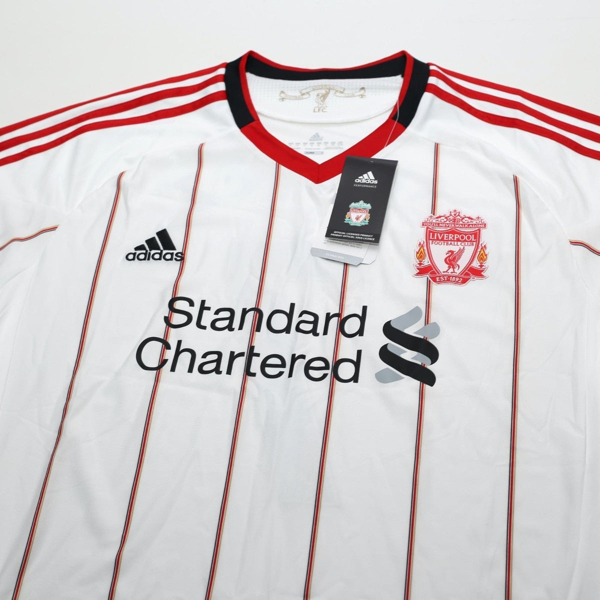 2010/11 Suarez #7 Liverpool Vintage adidas Away Football Shirt (XL) BNWT