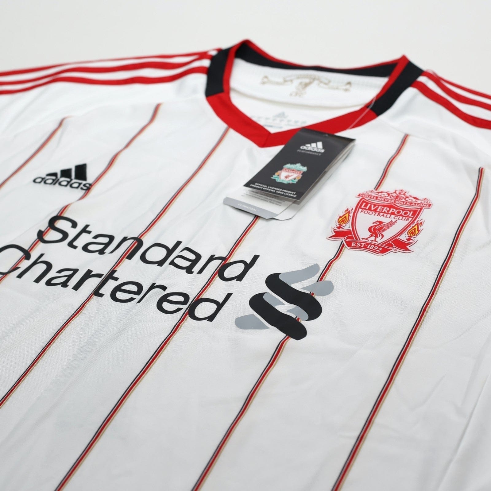 2010/11 Suarez #7 Liverpool Vintage adidas Away Football Shirt (XL) BNWT