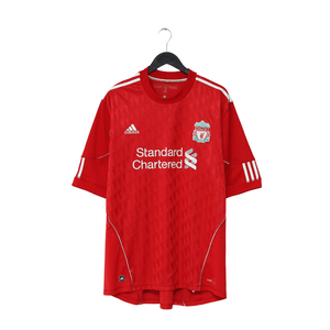 2010/11 SUAREZ #7 Liverpool Vintage adidas Home Football Shirt (XXL)