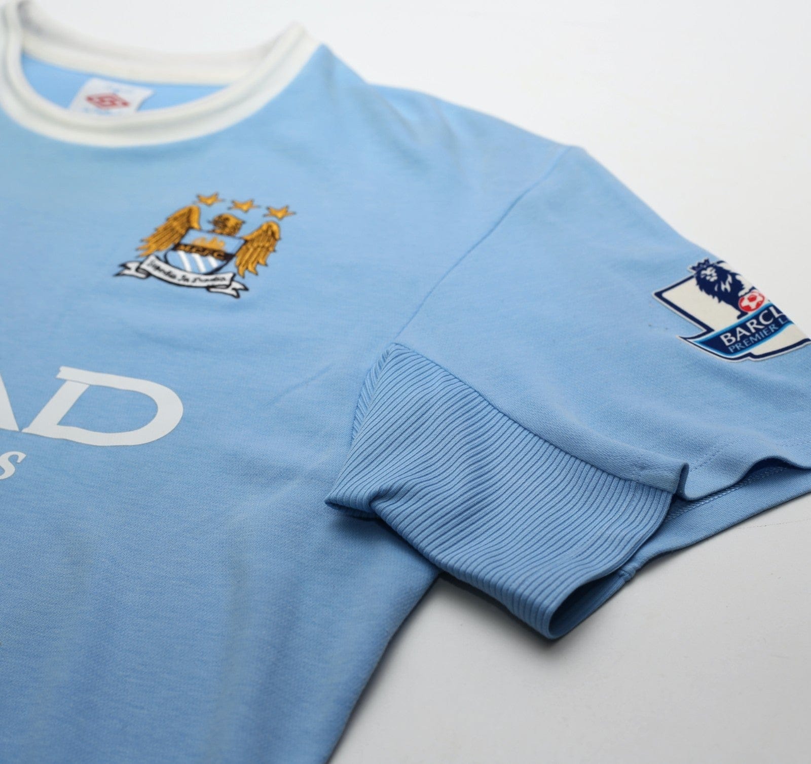 2010/11 TEVEZ #32 Manchester City Vintage Umbro Home Football Shirt (L) 44