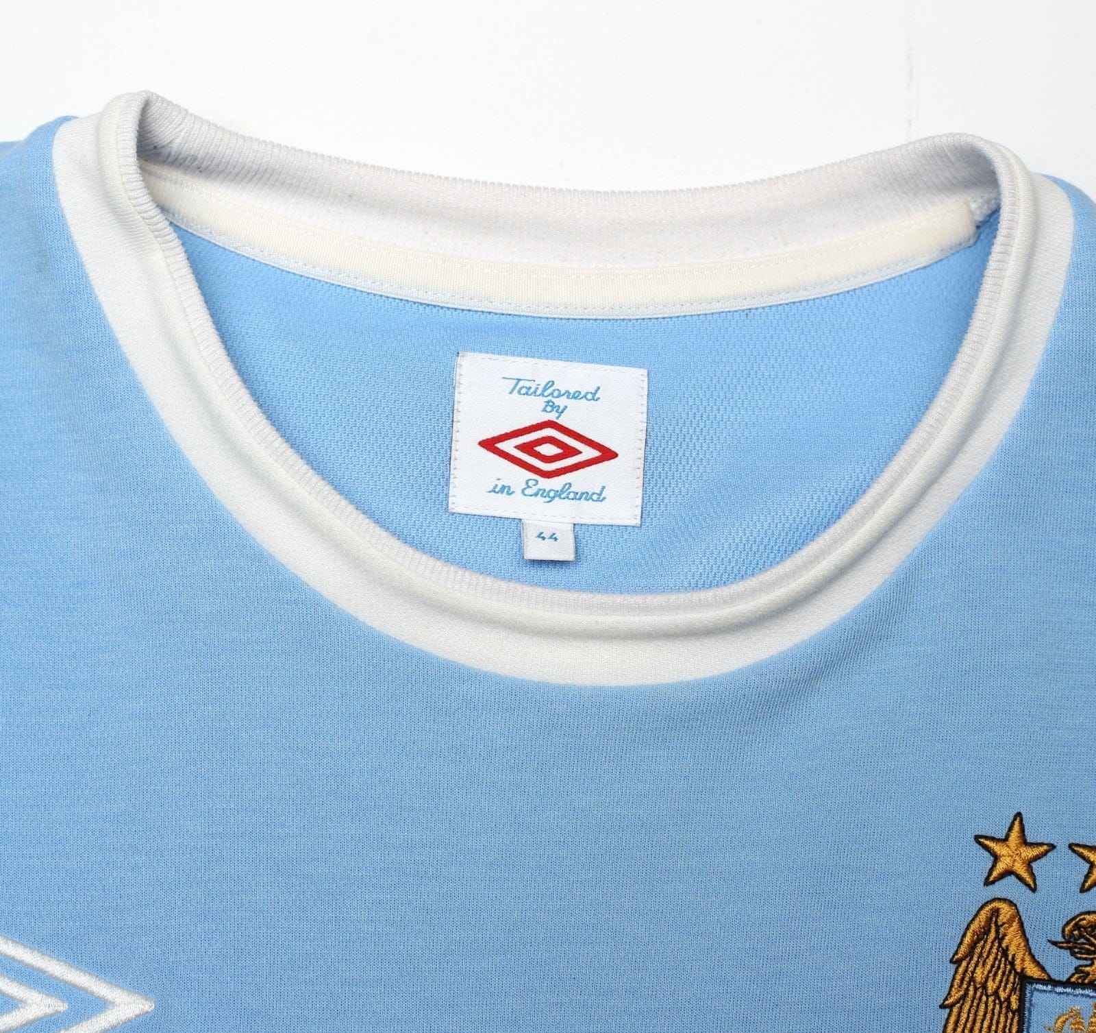 2010/11 TEVEZ #32 Manchester City Vintage Umbro Home Football Shirt (L) 44