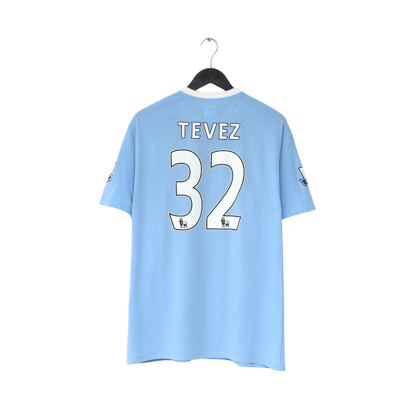 2010/11 TEVEZ #32 Manchester City Vintage Umbro Home Football Shirt (L) 44