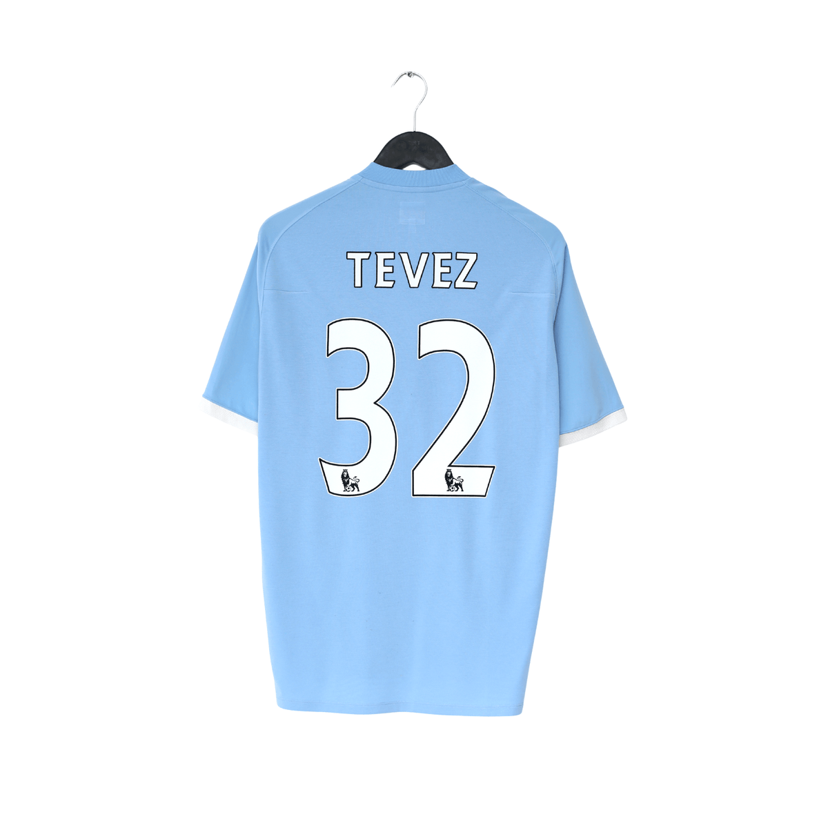 2010/11 TEVEZ #32 Manchester City Vintage Umbro Home Football Shirt (M/L) 42