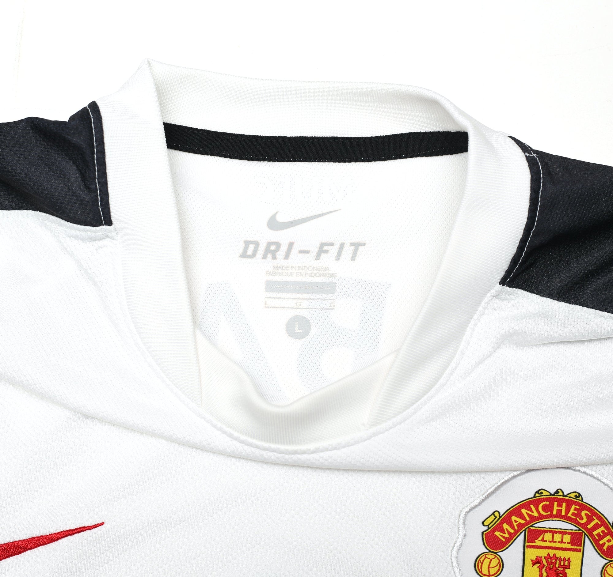 2010/12 BERBATOV #9 Manchester United Vintage Nike Away Football Shirt (L)