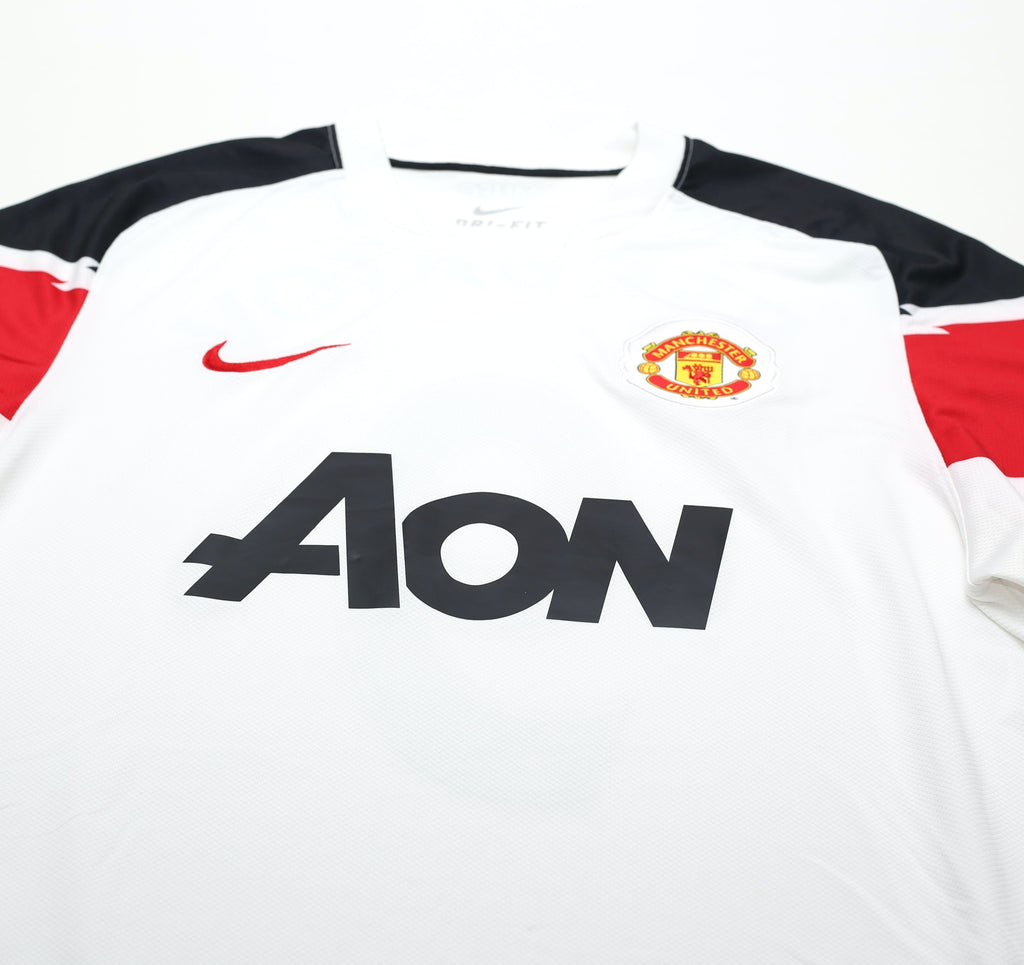 2010/12 BERBATOV #9 Manchester United Vintage Nike Away Football Shirt (L)