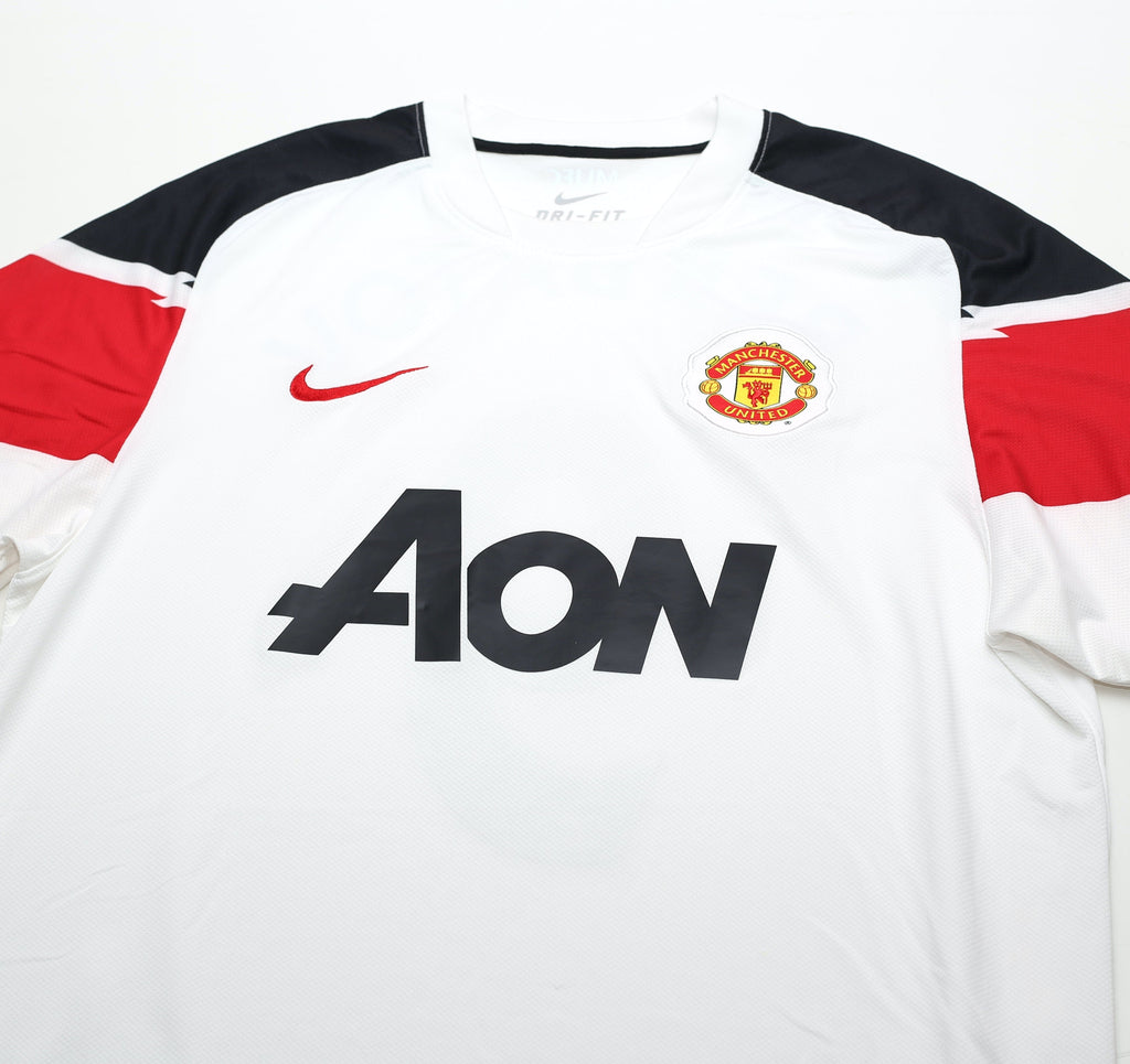2010/12 BERBATOV #9 Manchester United Vintage Nike Away Football Shirt (L)