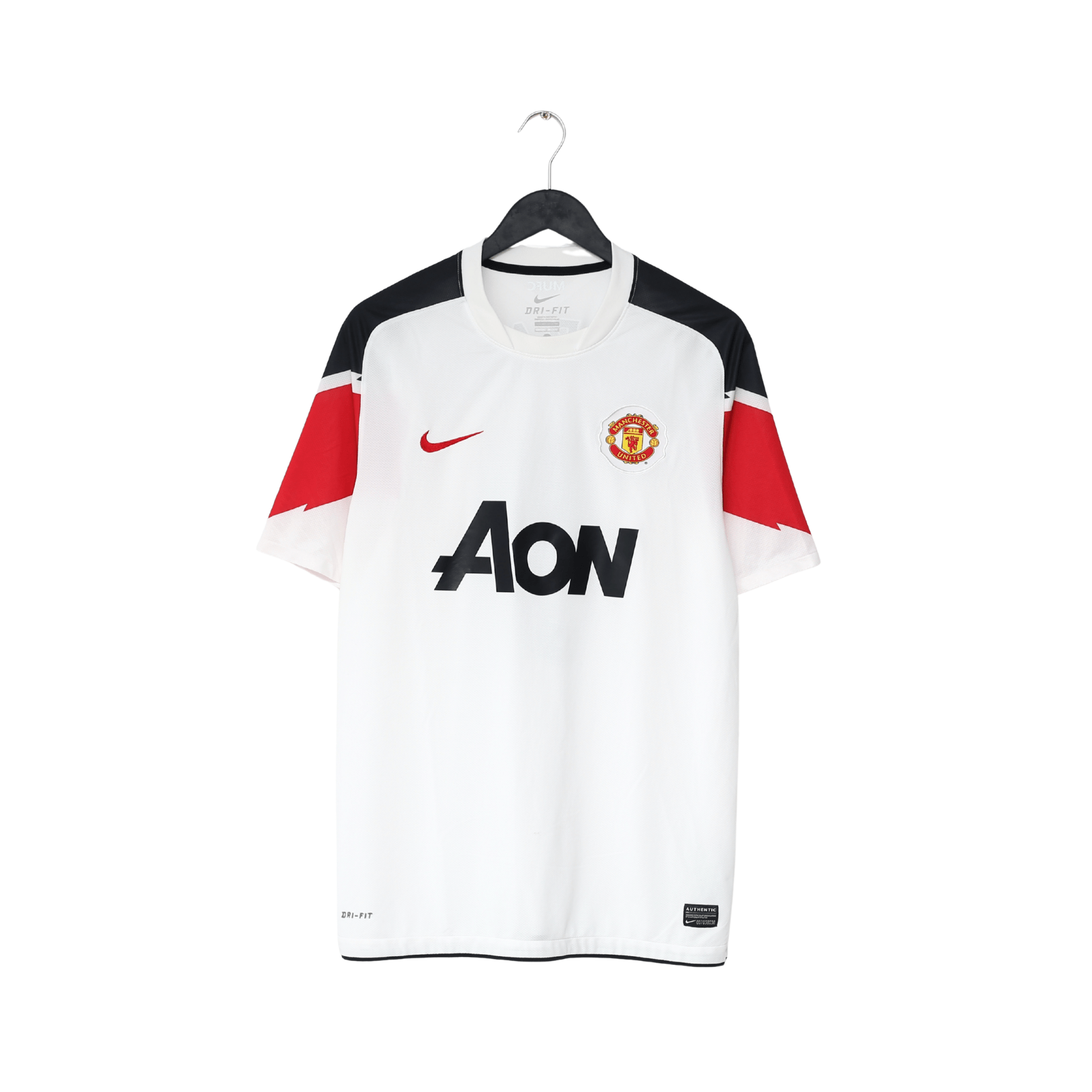 2010/12 BERBATOV #9 Manchester United Vintage Nike Away Football Shirt (L)