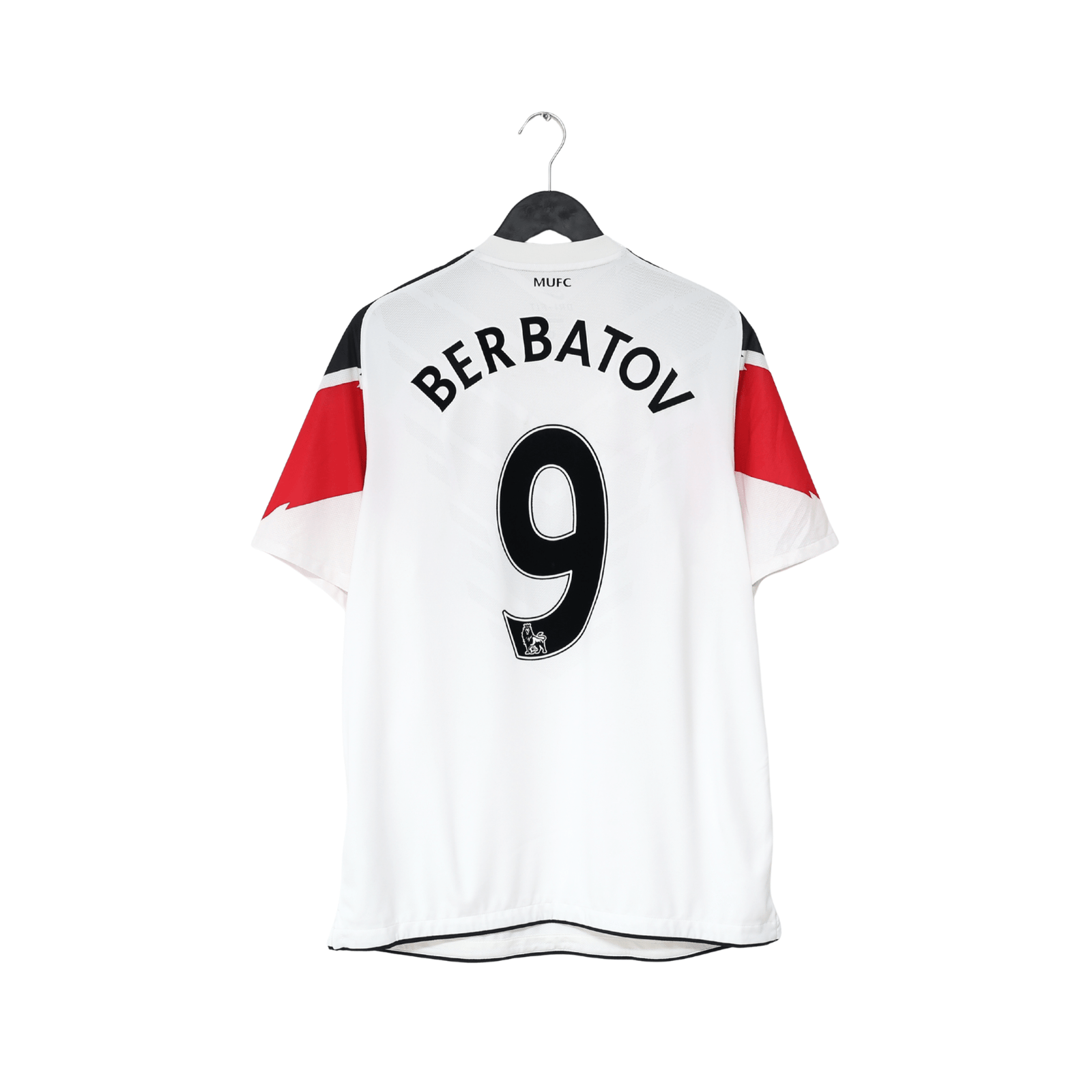 2010/12 BERBATOV #9 Manchester United Vintage Nike Away Football Shirt (L)