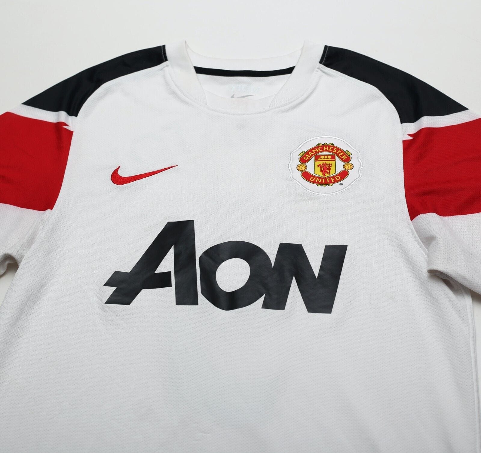 2010/12 BERBATOV #9 Manchester United Vintage Nike Away Football Shirt (S)