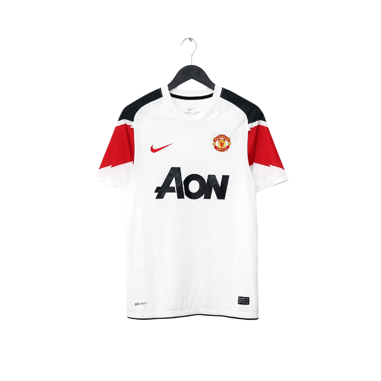 2010/12 BERBATOV #9 Manchester United Vintage Nike Away Football Shirt (S)