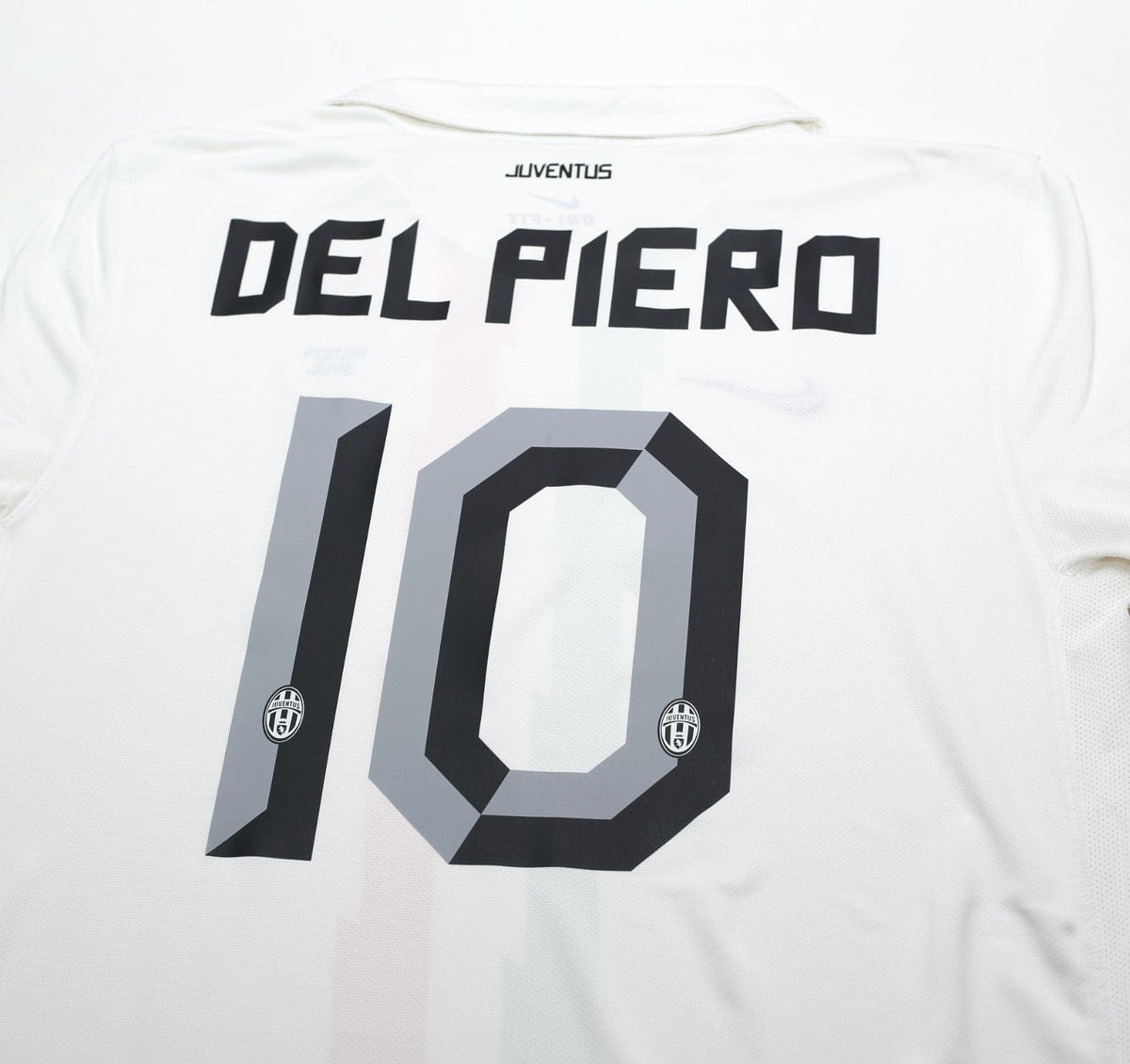 2010/12 DEL PIERO #10 Juventus Vintage Nike Away Football Shirt (L/XL)