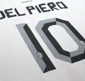 2010/12 DEL PIERO #10 Juventus Vintage Nike Away Football Shirt (L/XL)
