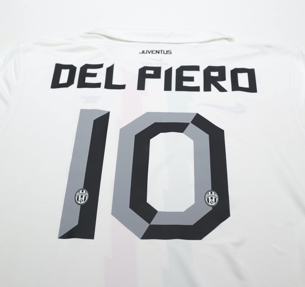 2010/12 DEL PIERO #10 Juventus Vintage Nike Away Football Shirt (L/XL)