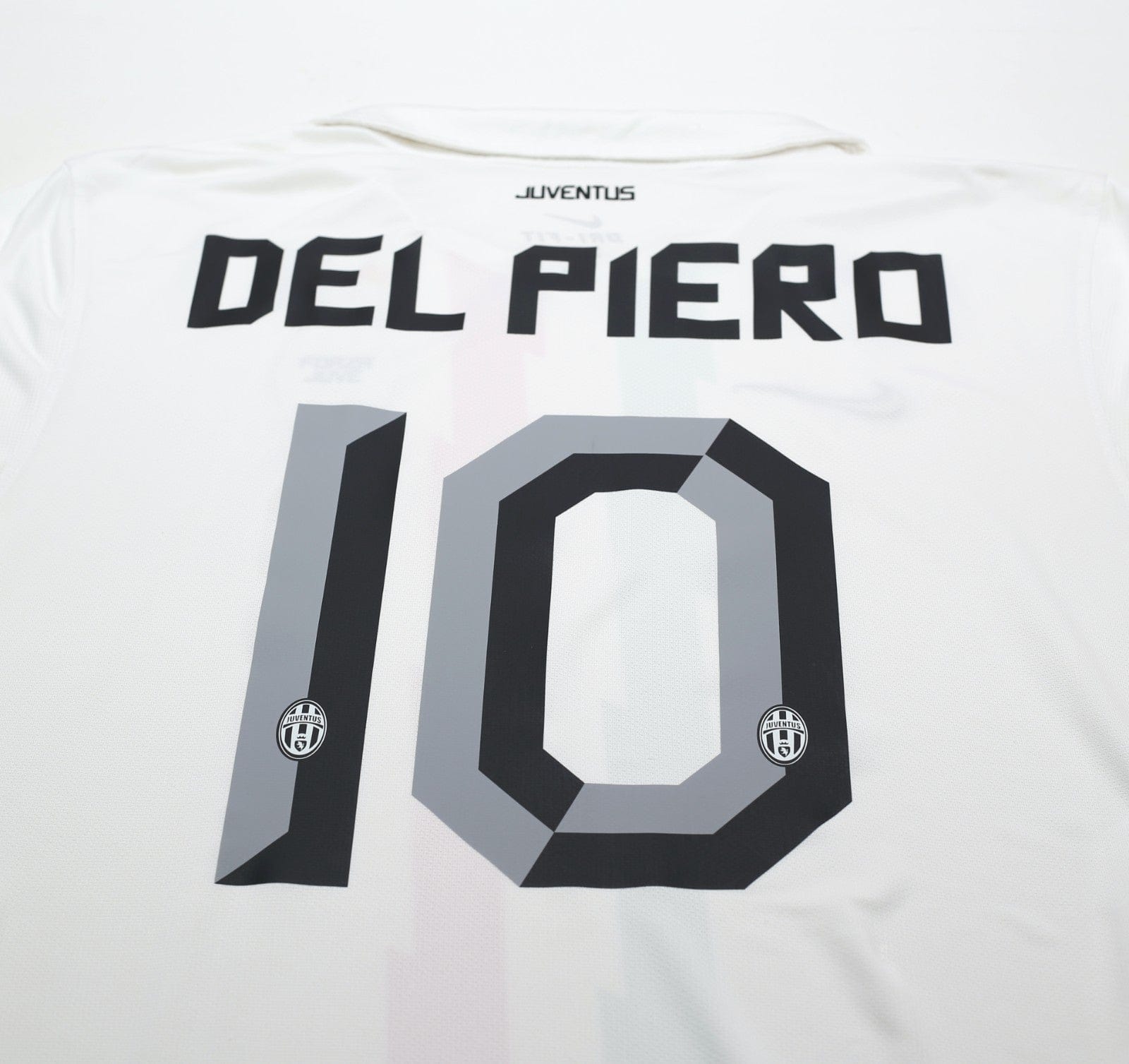2010/12 DEL PIERO #10 Juventus Vintage Nike Away Football Shirt (L/XL)