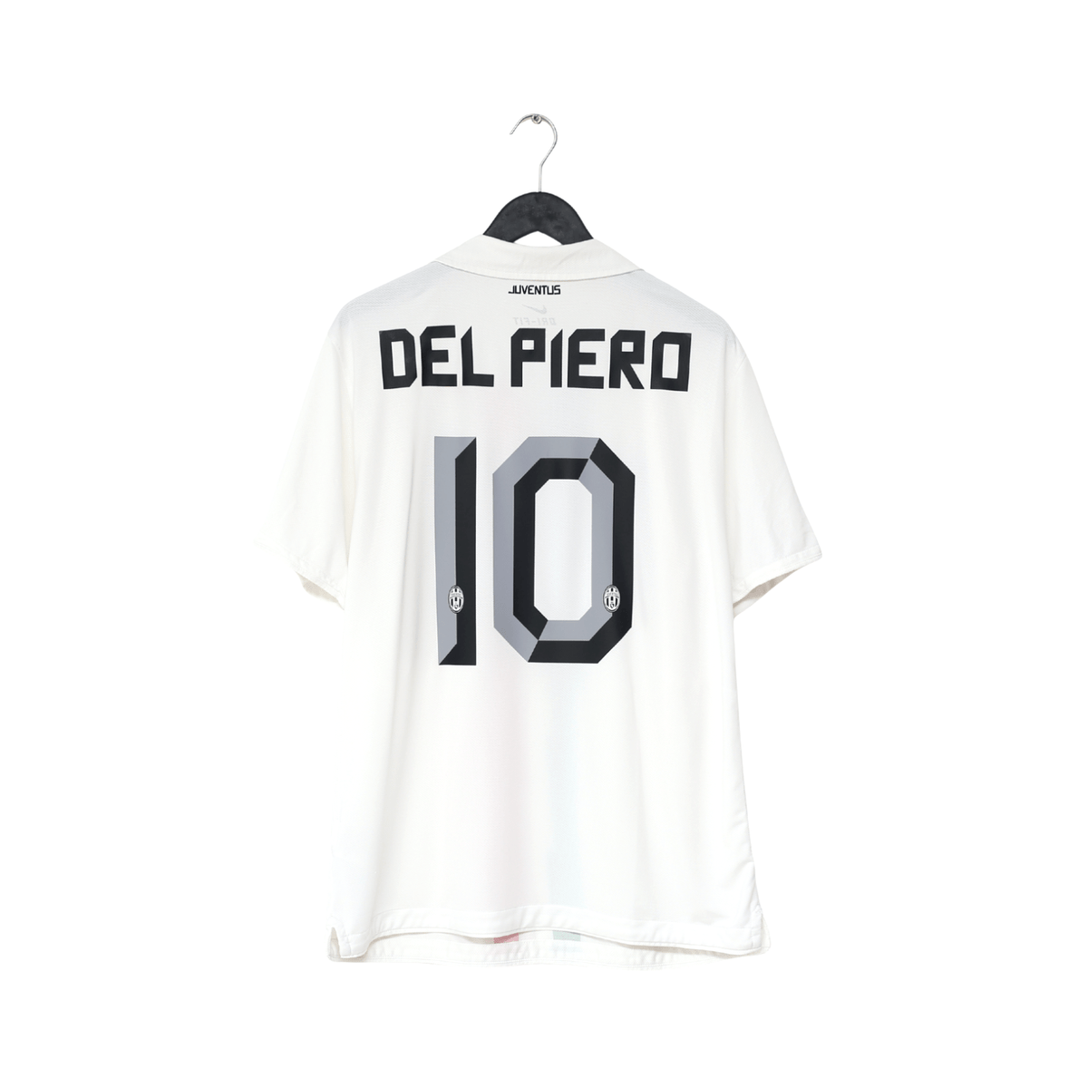 2010/12 DEL PIERO #10 Juventus Vintage Nike Away Football Shirt (L/XL)