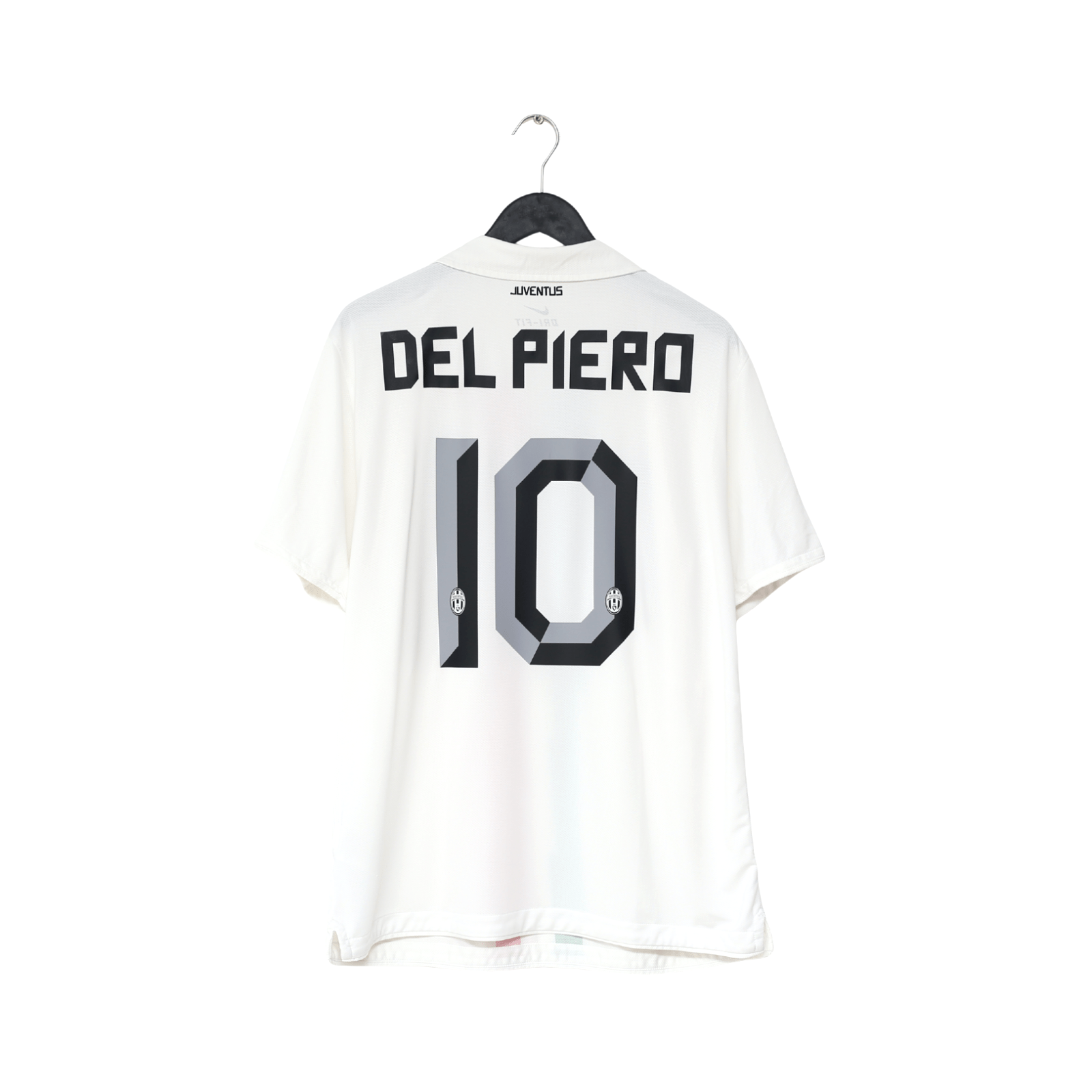 2010/12 DEL PIERO #10 Juventus Vintage Nike Away Football Shirt (L/XL)