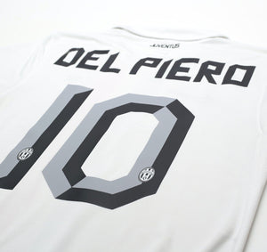 2010/12 DEL PIERO #10 Juventus Vintage Nike Away Football Shirt (M)