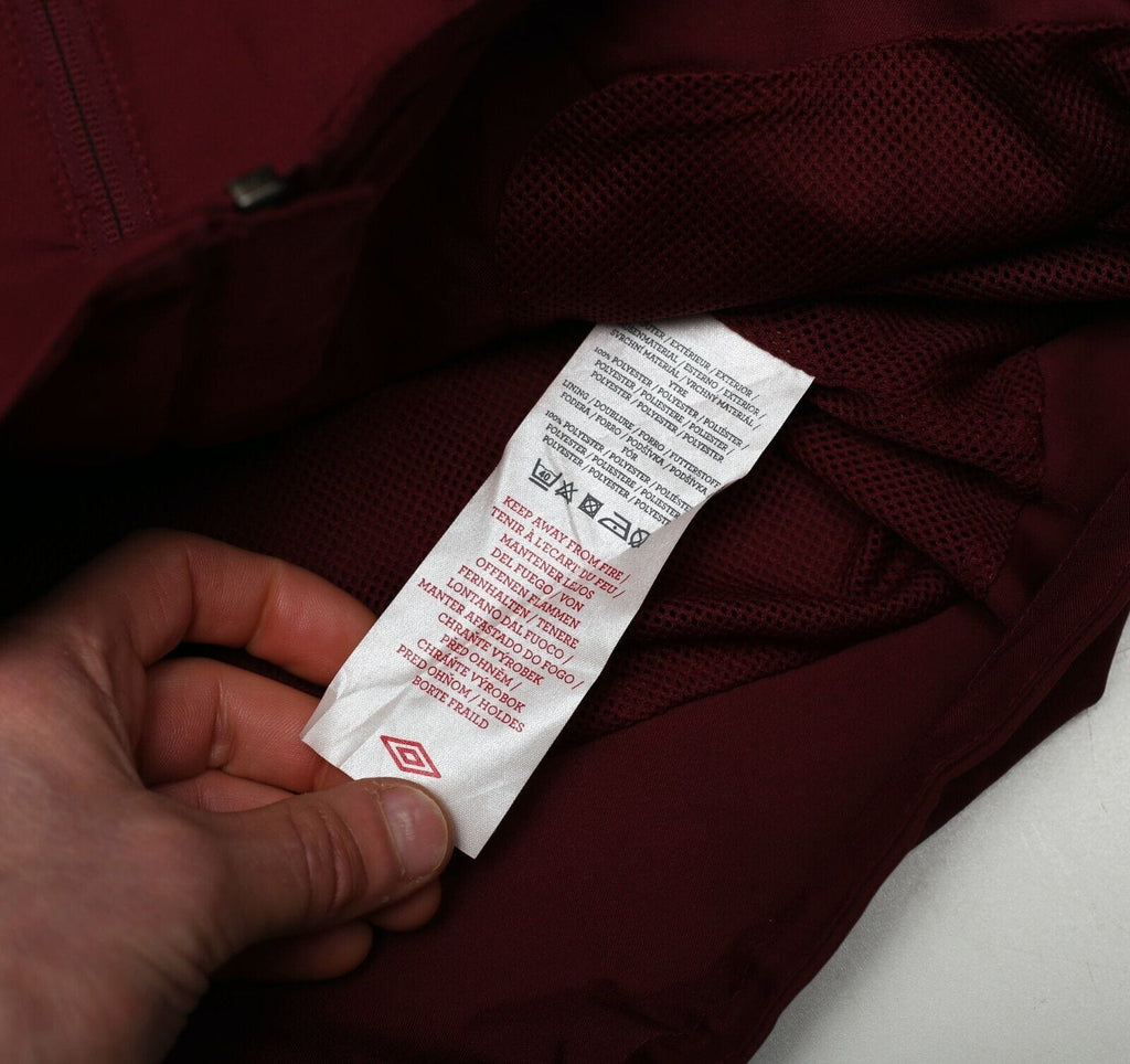 2010/12 MANCHESTER CITY Vintage Umbro Football Hooded Jacket (M)