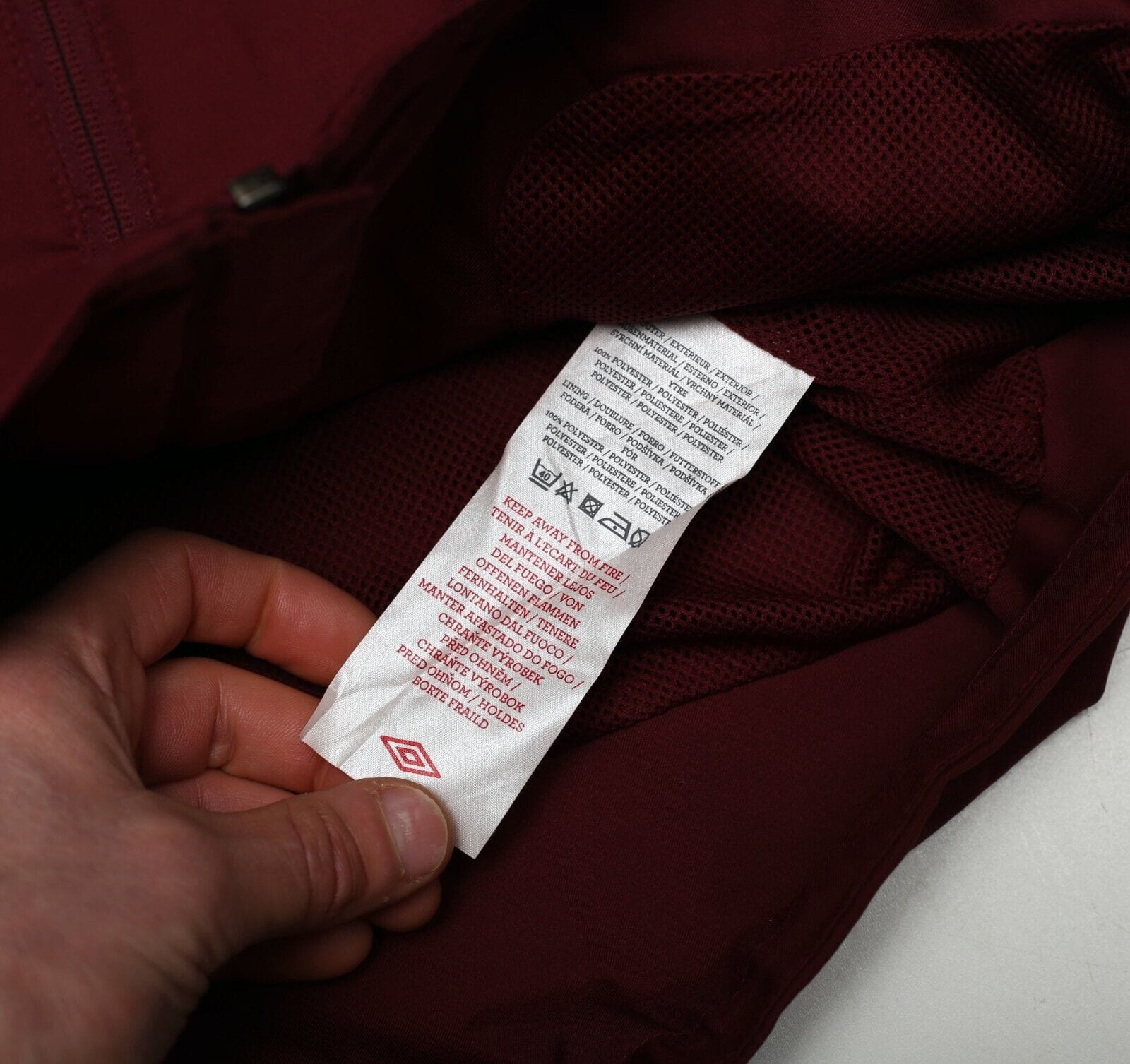 2010/12 MANCHESTER CITY Vintage Umbro Football Hooded Jacket (M)