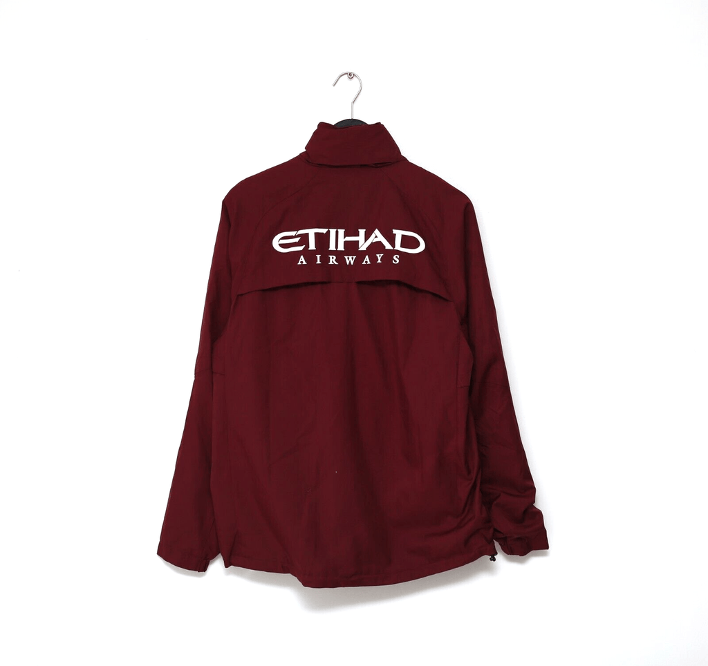 2010/12 MANCHESTER CITY Vintage Umbro Football Hooded Jacket (M)