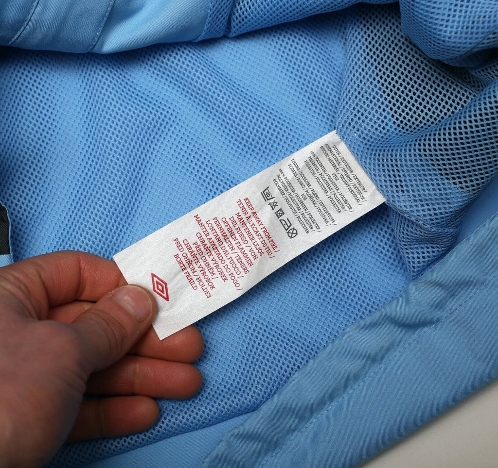 2010/12 MANCHESTER CITY Vintage Umbro Football Hooded Jacket (M)