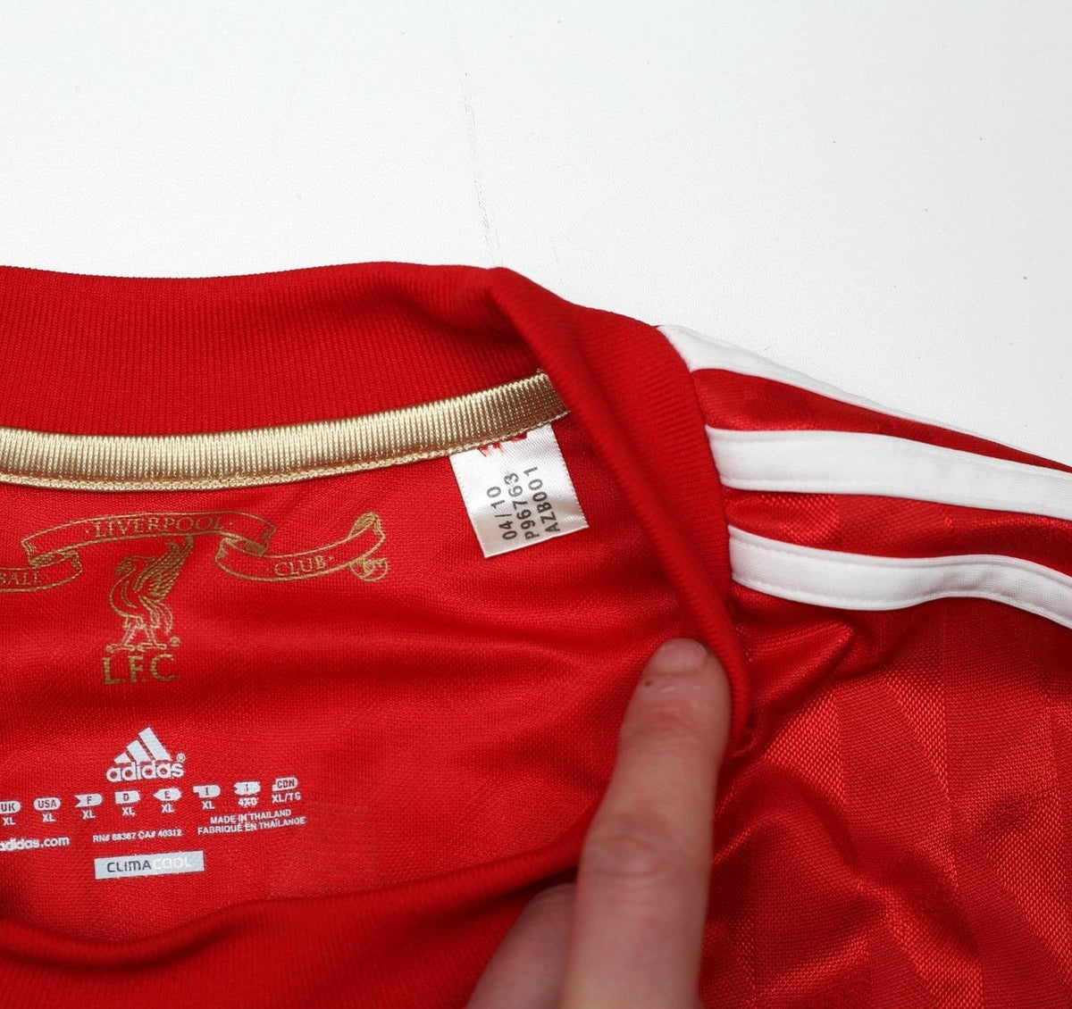 2010/12 SUAREZ #7 Liverpool Vintage adidas Home Football Shirt (XL)