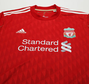 2010/12 SUAREZ #7 Liverpool Vintage adidas Home Football Shirt (XL)
