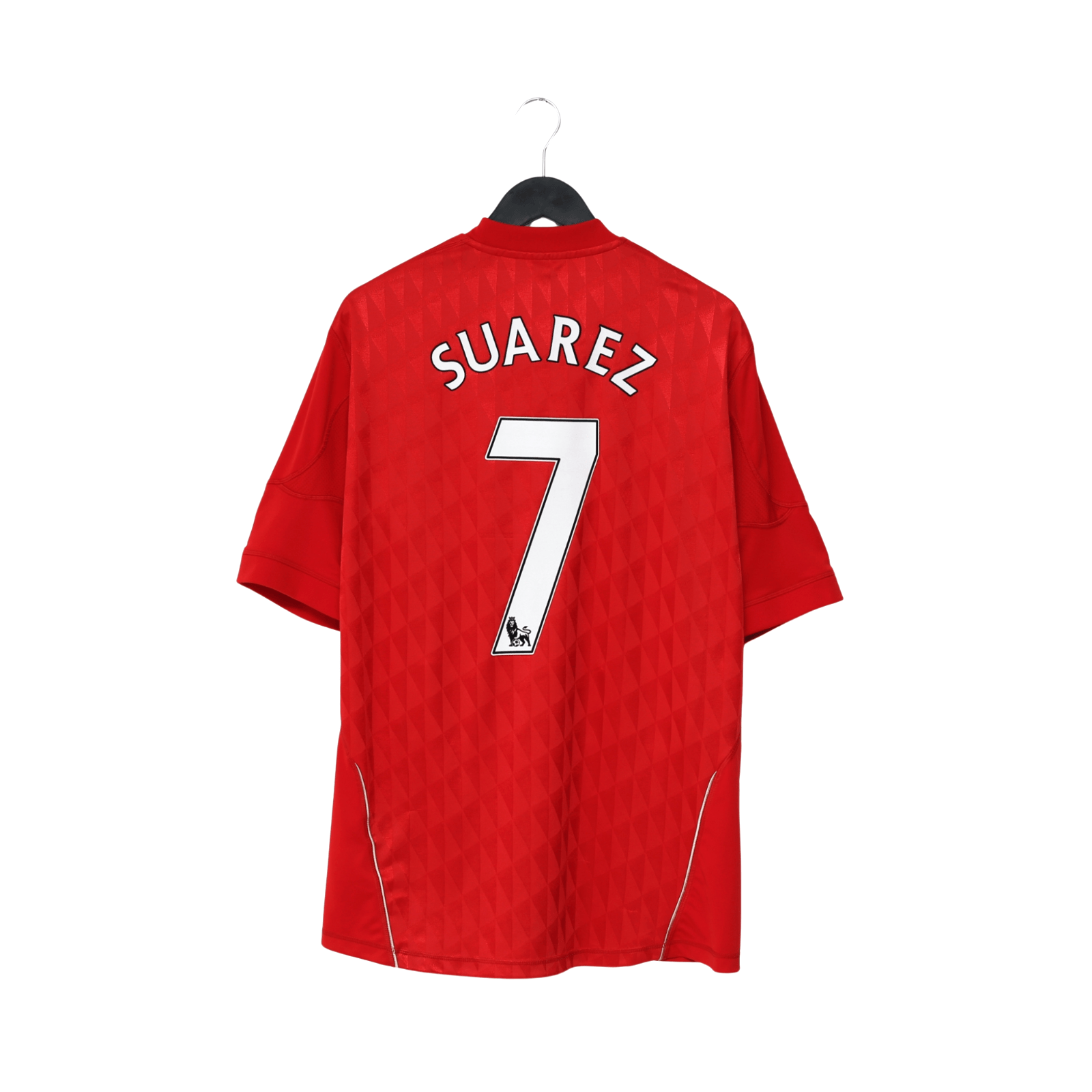 2010/12 Suarez #7 Liverpool Vintage adidas Home Football Shirt (XL)