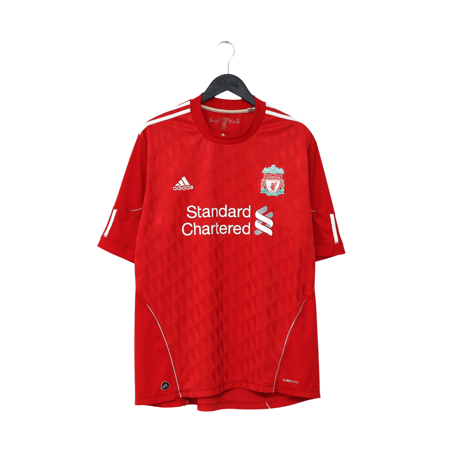 2010/12 Suarez #7 Liverpool Vintage adidas Home Football Shirt (XL)