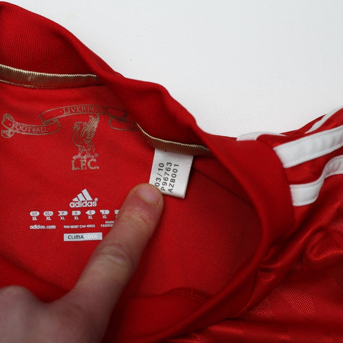 2010/12 Suarez #7 Liverpool Vintage adidas Home Football Shirt (XL)