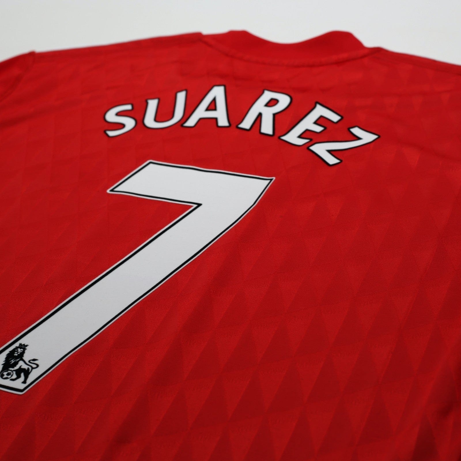 2010/12 Suarez #7 Liverpool Vintage adidas Home Football Shirt (XL)