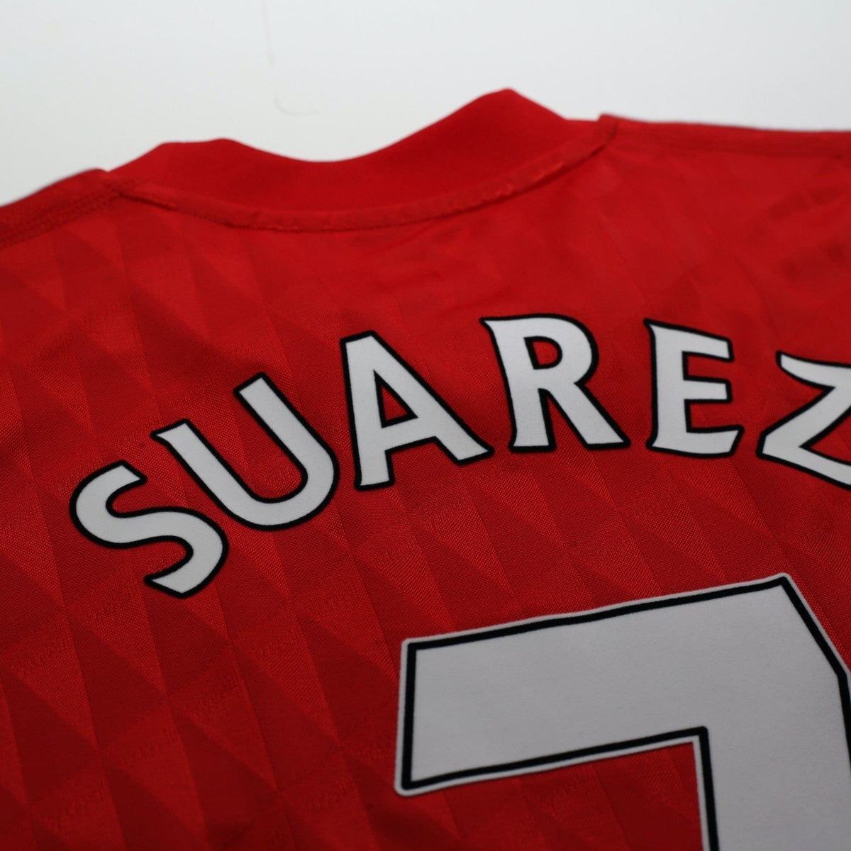 2010/12 Suarez #7 Liverpool Vintage adidas Home Football Shirt (XL)